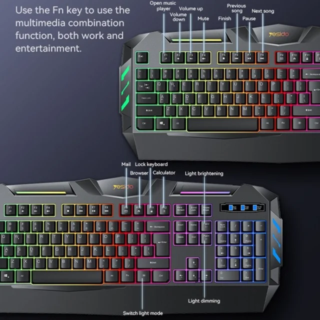 کیبورد مخصوص بازی یسیدو مدلKB21 عموادیسون
