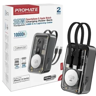 پاوربانک پرومیت مدل MAVRIX ظرفیت 10000 میلی‌آمپرساعت